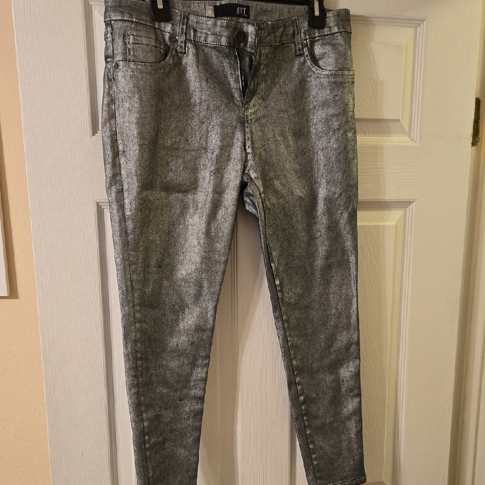 Kut from the Kloth Shimmering Gray Jeans